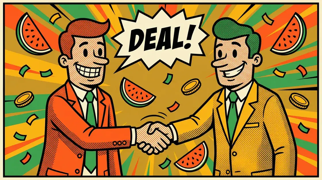 页面设置快捷键 商务合作漫画插图